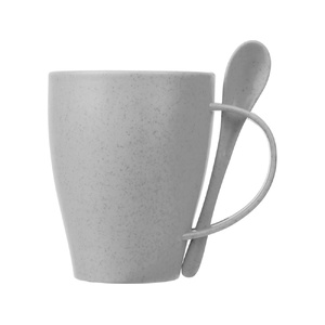 Пшеничная кружка Nina с ложкой, 300ml, серый Cool grey 7C OA-897300 фото 3