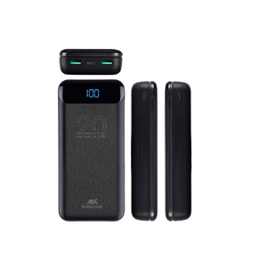 RIVACASE VA2582 (20 000mAh), QC/PD 22.5W внешний аккумулятор с дисплеем, черный /24 OA-94237 фото 7