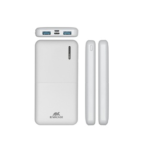 RIVACASE VA2532 (10000 мАч) QC/PD 20W внешний аккумулятор с дисплеем, белый 12/48 OA-94352 фото 5