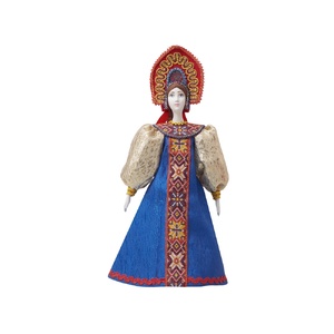 Подарочный набор: кукла фарфоровая, мед, синий OA-94750 фото 17