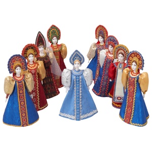 Подарочный набор: кукла фарфоровая, мед, голубой OA-94751 фото 7