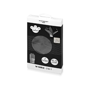 USB-переходник XOOPAR W CABLE 3 в 1 черный OA-965417 фото 4
