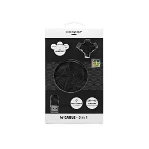 USB-переходник XOOPAR W CABLE 3 в 1 черный OA-965417 фото 5