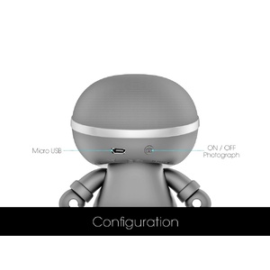 Портативный динамик Bluetooth XOOPAR mini XBOY, серый OA-967100 фото 9