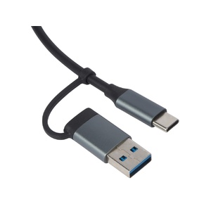 USB-хаб «Link» с коннектором 2-в-1 USB-C и USB-A, 2.0/3.0, серый OA-975650 фото 4
