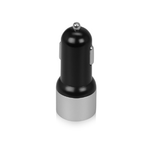 Адаптер автомобильный USB с функцией быстрой зарядки QC 3.0 "TraffIQ", черный/серебристый OA-985020 фото 3