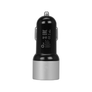 Адаптер автомобильный USB с функцией быстрой зарядки QC 3.0 "TraffIQ", черный/серебристый OA-985020 фото 6