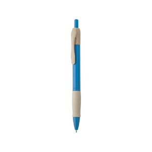 Ручка шариковая HANA из пшеничного волокна, бежевый/голубой OA-HW8032S1242 фото 4