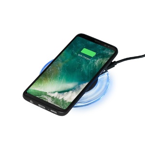 Беспроводная зарядка «Pod» со светодиодной подсветкой, черный OA-W2 фото 3