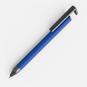 Ручка шариковая Standic Soft Touch с подставкой для телефона, синяя G-16169.40 фото 2