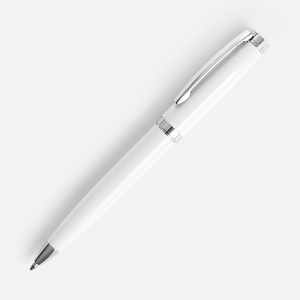 Ручка шариковая Letra Chrome, глянцевая, белая G-16709.60 фото 2