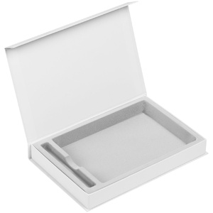 Коробка Silk с ложементом под ежедневник 15х21 см и ручку, ver.2, белая G-17239.60 фото 2