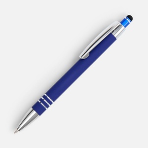 Ручка шариковая Sansen Soft Touch со стилусом, синяя G-19661.40 фото 2