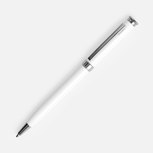 Ручка шариковая Finn Chrome, белая G-20686.60 фото 2