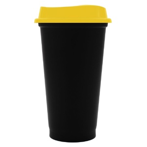 Стакан с крышкой Color Cap Black, черный с желтым G-20996.80 фото 2