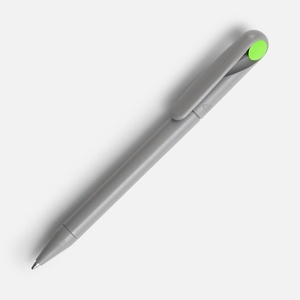 Ручка шариковая Prodir DS1 TMM Dot, серая с ярко-зеленым G-3425.19 фото 2