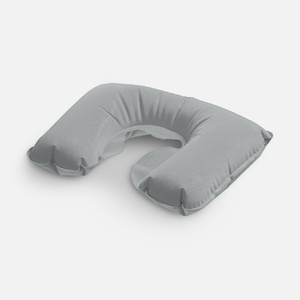 Надувная подушка под шею в чехле Sleep, темно-серая G-5125.11 фото 1