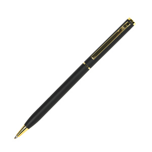 Ручка шариковая SLIM черный, золотистый