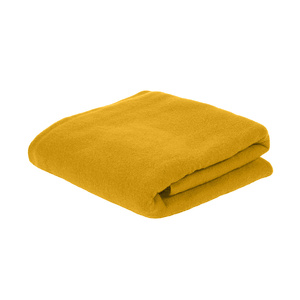 Плед PLAIN, 100х140 см, флис 150 гр/м2; 100% полиэстер желтый