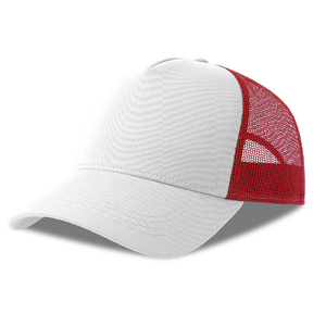 Бейсболка RAPPER COTTON-S, 5 клиньев, пластиковая застёжка белый, красный HG-254179-S.108 фото 2