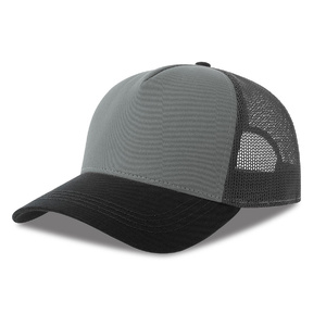 Бейсболка RAPPER COTTON-S, 5 клиньев, пластиковая застёжка серый, черный HG-254179-S.29335 фото 2