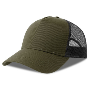 Бейсболка RAPPER COTTON-S, 5 клиньев, пластиковая застёжка оливковый, черный HG-254179-S.935 фото 2