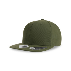Бейсболка JAMES,6 клиньев,плоский козырек,ПВС застежка оливковый HG-25499.09 фото 2