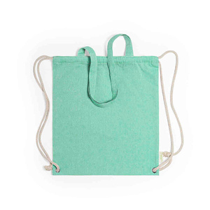 Сумка-рюкзак FENIN из переработанного хлопка зеленый HG-346833/15 фото 2
