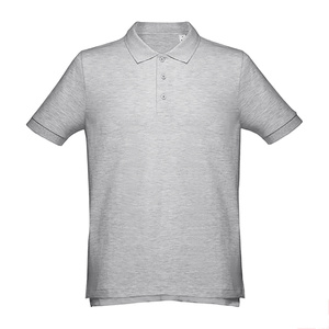 Рубашка-поло мужская ADAM 195 серый меланж HG-353000.29/3XL фото 2