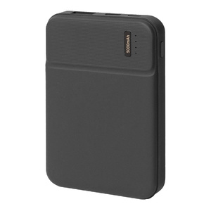 Универсальный аккумулятор Flash 5 (5000 мАч) с подсветкой и soft touch, черный, 9,8х6.3х1,3 см HG-37174/35 фото 2