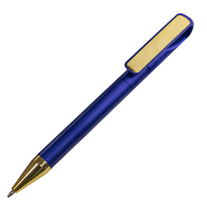 Ручка шариковая GLOSSY GOLD сизый, золотистый HG-38027/24 фото 2