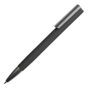 Ручка шариковая ELEGANCE с покрытием soft touch черный, серый