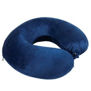 Подушка дорожная "SOFT"; memory foam, микрофибра синий HG-62000/24 фото 2