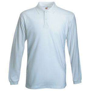Поло "Long Sleeve Polo" белый