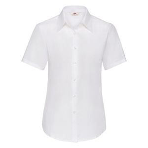 Рубашка женская SHORT SLEEVE OXFORD SHIRT LADY-FIT 130 белый