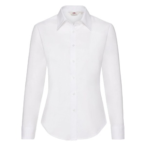 Рубашка женская LONG SLEEVE OXFORD SHIRT LADY-FIT 130 белый
