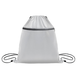 Рюкзак мешок "Shift" со светоотражающей молнией, белый, 36*41 см, полиэстер 210D HG-9287/01 фото 1