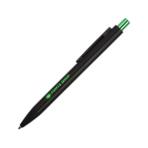Ручка металлическая шариковая «Blaze» с цветным зеркальным слоем, черный/зеленое яблоко OA-11312.19 фото 2
