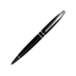 Ручка шариковая Cerruti 1881 модель «Silver Clip»  в коробке черный/серебристый
