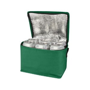 Spectrum нетканая сумка-холодильник, 4 л, на 6 банок, из переработанных материалов, зеленый OA-13008261 фото 2