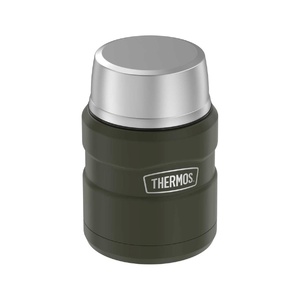 Термос из нерж. стали с ложкой тм THERMOS SK3000 MAG 0,47L темно-зеленый