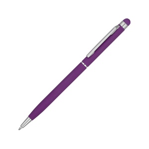 Ручка-стилус шариковая "Jucy Soft" с покрытием soft touch, фиолетовый OA-18570.14 фото 2