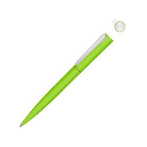 Металлическая шариковая ручка soft touch "Brush gum", светло-зеленый OA-187991.13 фото 2