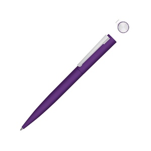 Металлическая шариковая ручка soft touch "Brush gum", фиолетовый OA-187991.14 фото 2