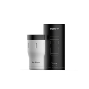 Термос питьевой, вакуумный, бытовой, тм "bobber". Объем 0,35 литра. Артикул Tumbler-350 Iced Water белый
