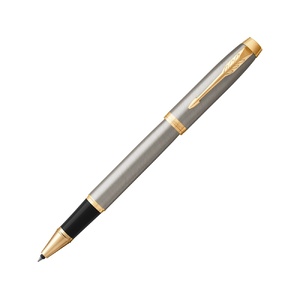 Ручка роллер «Parker IM Core Brushed Metal GT», серебристый/золотистый серый/черный/золотистый OA-1931663 фото 2