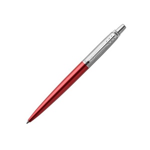 Шариковая ручка Parker Jotter Essential, Kensington Red CT, стержень: M, цвет чернил : blue или blac красный/серебристый OA-1953187 фото 2