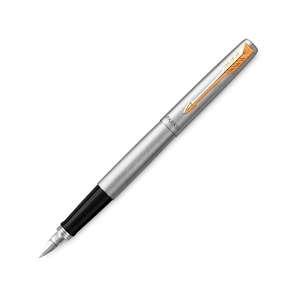 Перьевая ручка Parker Jotter Stainless Steel GT, Mblue серебристый, золотистый, черный OA-2030948 фото 2