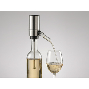 Электрический аэратор-диспенсер для вина "Wine delight" серебристый