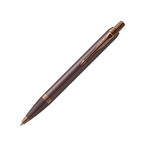 Шариковая ручка Parker IM Monochrome Brown, стержень:M, цвет чернил: blue, в подарочной упаковке. коричневый